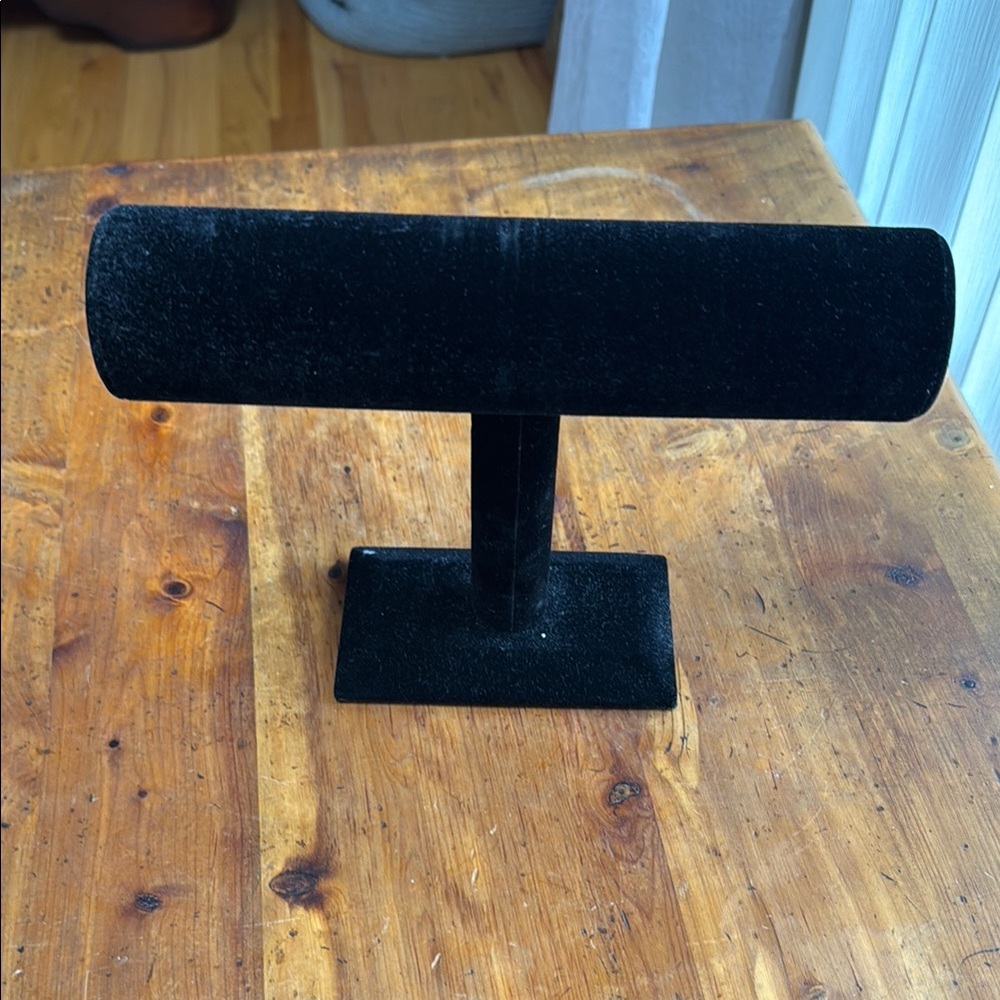 Black Velvet Jewelry Organizer Stand